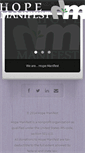 Mobile Screenshot of hopemanifest.org
