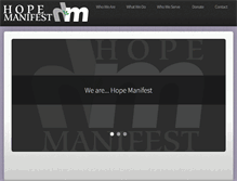 Tablet Screenshot of hopemanifest.org